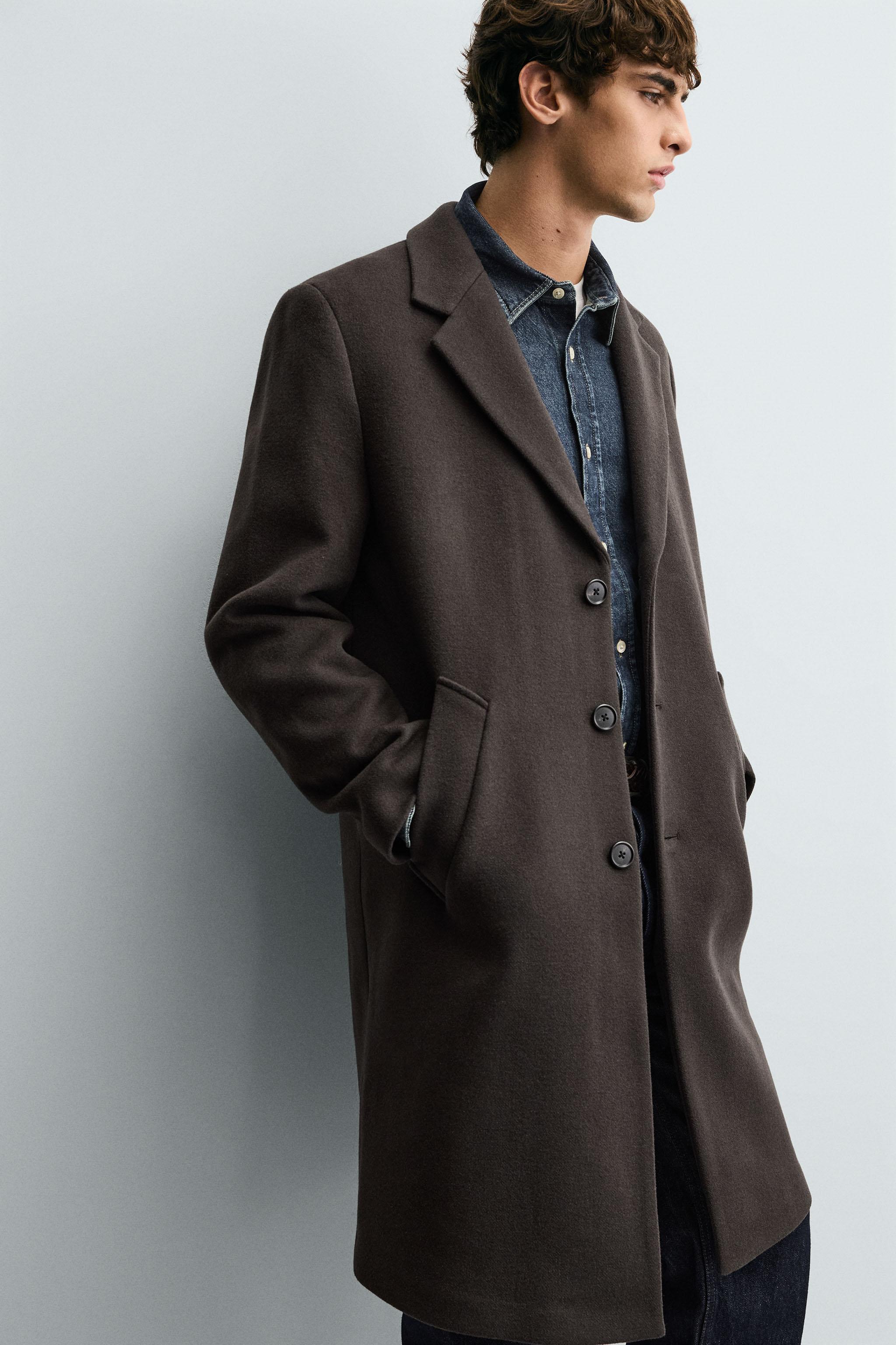 REGULAR FIT WOOL COAT